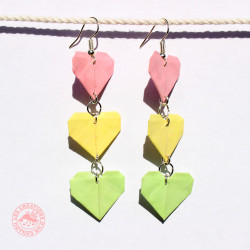 Boucles d'oreilles cœurs dango