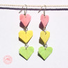 Boucles d'oreilles cœurs dango