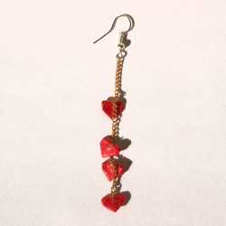 Boucle d'oreille chaîne de...