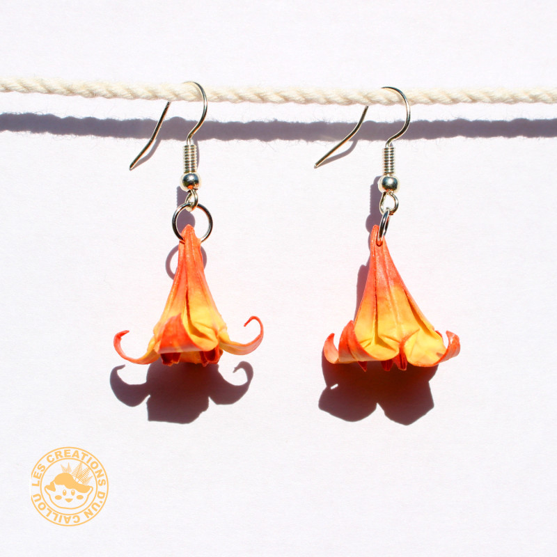 Boucles d'oreilles fleurs de lys