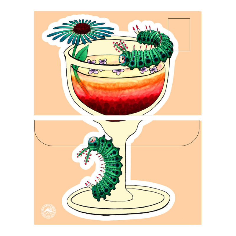 Enveloppe chenilles cocktail