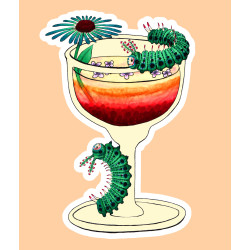 Enveloppe chenilles cocktail