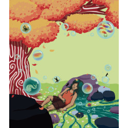 Enveloppe rêverie colorée