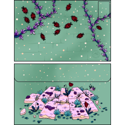 Enveloppe ruines végétales