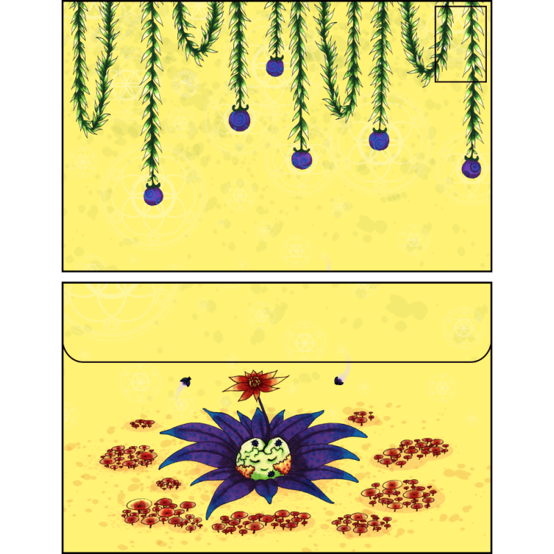 Enveloppe caillou jaune