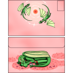 Enveloppe dragons desserts