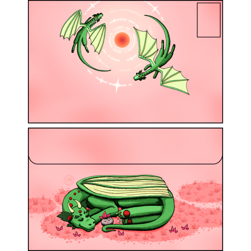 Enveloppe dragons desserts