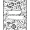 Enveloppe coloriage espace