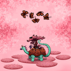 Enveloppe tortue voyageuse