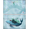 Enveloppe baleine et sirènes
