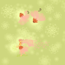 Enveloppe féerie printanière