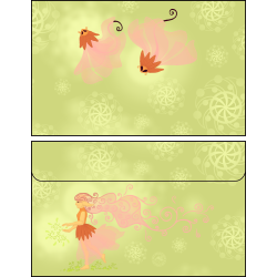 Enveloppe féerie printanière