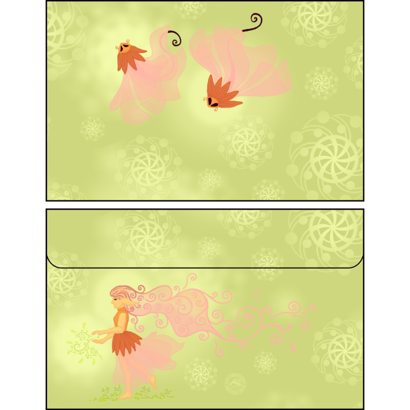 Enveloppe féerie printanière