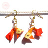 Boucles d'oreilles poissons orangés