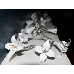 Guirlande lumineuse lys blancs origami