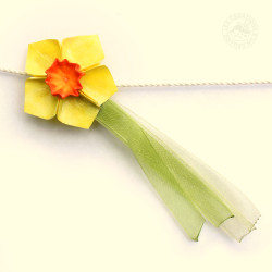 Pince à cheveux jonquille