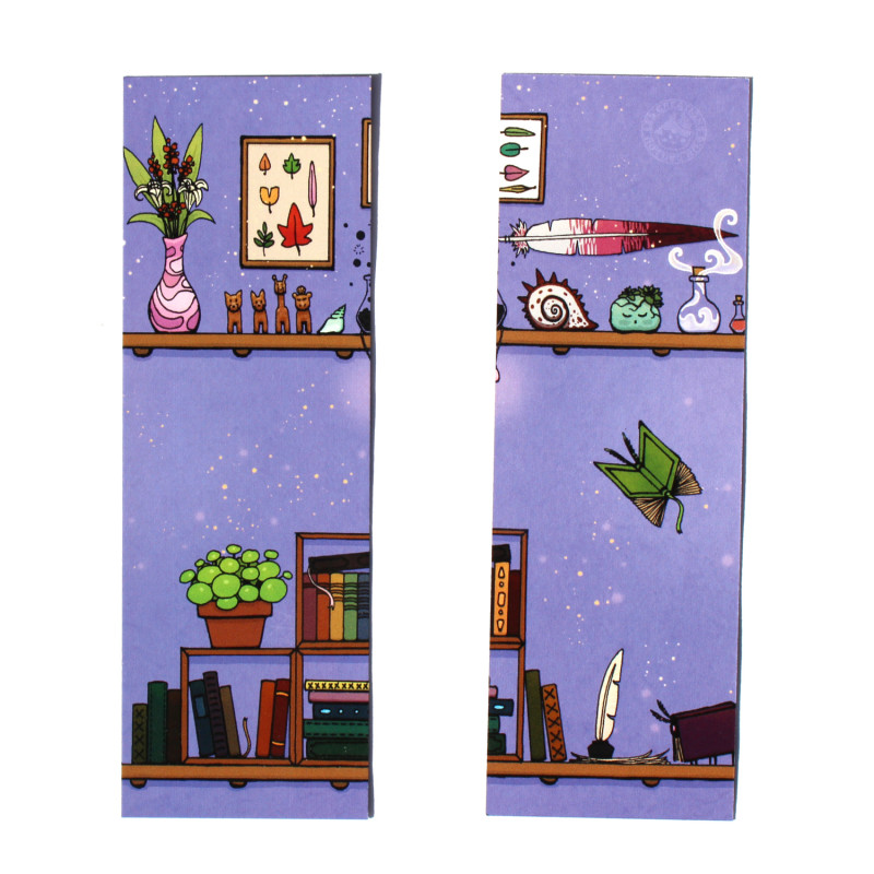 Marque-page bric-à-brac et livres vivants
