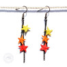 Boucles d'oreilles chaînette d'étoiles