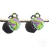 Clips d'oreilles bijoux japonais bleus violets verts
