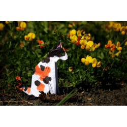 Toile chat origami