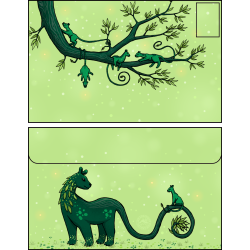 Enveloppe bestioles végétales