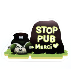 Sticker stop pub delivery...