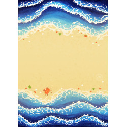 Enveloppe plage ensoleillée