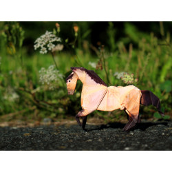 Toile cheval origami