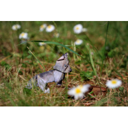 Toile louveteau origami