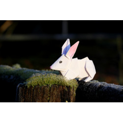 Carte lapin origami
