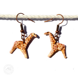 Boucles d'oreilles girafes