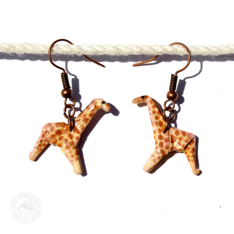 Boucles d'oreilles girafes