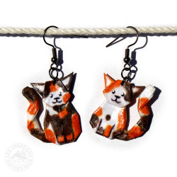 Boucles d'oreilles chats...