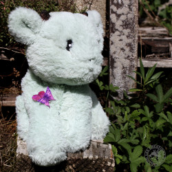 Broche papillon sur coeur